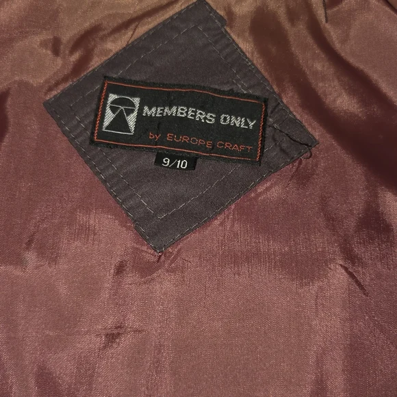 Members Only Boys Vintage 80's Bomber Style Jacket 7-10 Years-Europe Craft